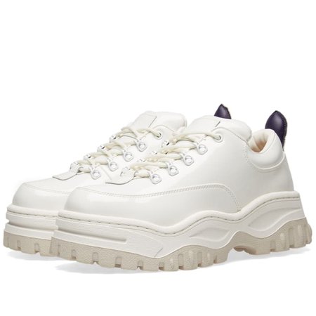 Eytys Angel Patent Sneaker (White) | END.
