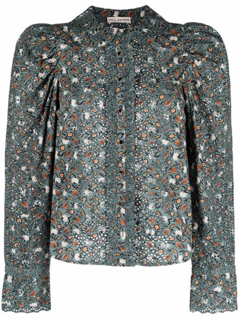 Shop Ulla Johnson floral-print blouse with Express Delivery - FARFETCH