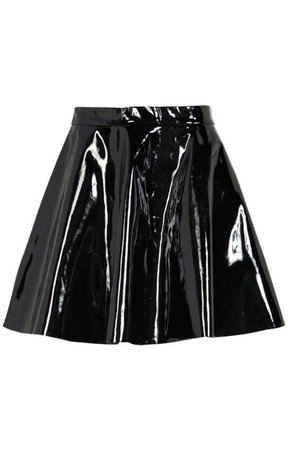 PVC black skirt