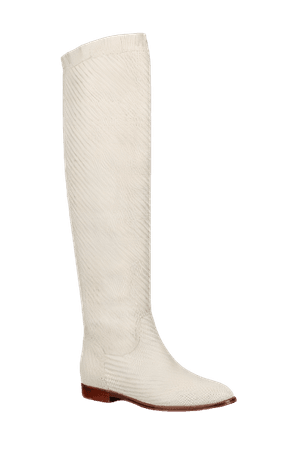 Ecru Dior Global Braided Lambskin High Boot
