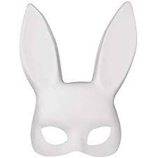 white bunny mask - Google Search