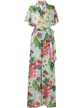 Dolce & Gabbana floral print wrap jumpsuit