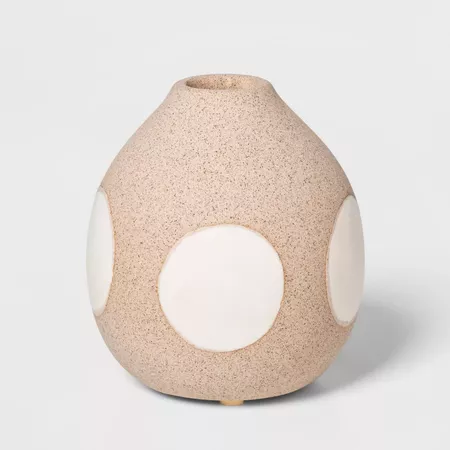 3.9" X 3.5" Earthenware Circle Vase Brown/Cream - Project 62™ : Target