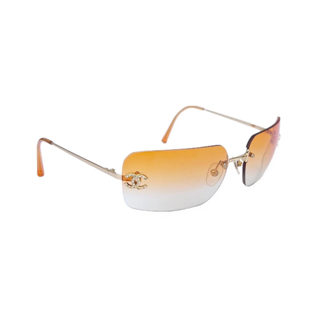 Chanel - orange tint sunglasses