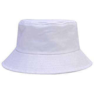 THE HAT DEPOT 300N Unisex 100% Cotton Packable Summer Travel Bucket Hat (S/M, White) at Amazon Men’s Clothing store: