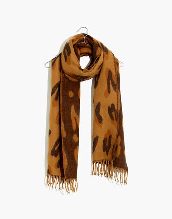 Painted Leopard Scarf