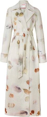 Alejandra Alonso Rojas Dyed Wool Trench Coat
