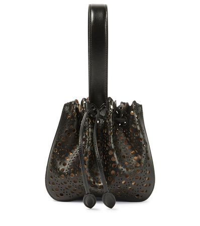 Alaïa - Rose Marie Mini Vienne leather clutch | Mytheresa