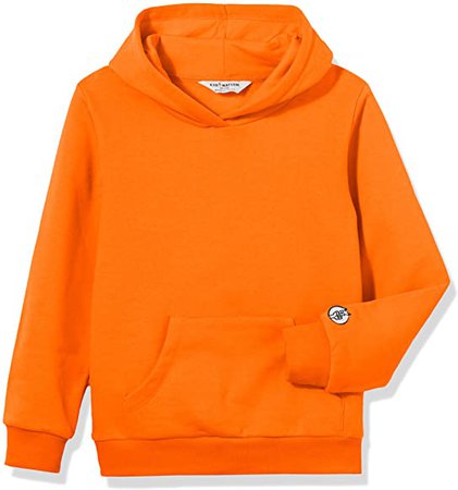 Amazon.com: Kid Nation Kids' Soft Brushed Fleece Casual Basic Pullover Hooded Sweatshirt Hoodie for Boys or Girls XL Orange: Clothing