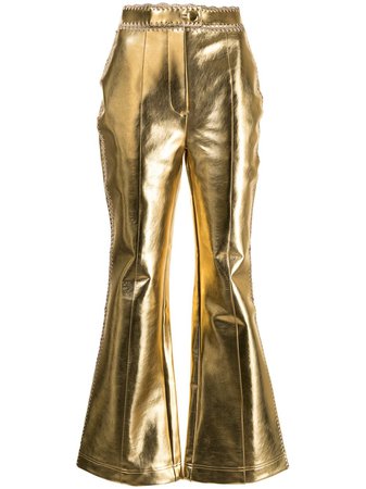 Alice McCall Cool Cat metallic-effect Trousers - Farfetch