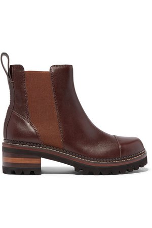See By Chloé | Leather Chelsea boots | NET-A-PORTER.COM