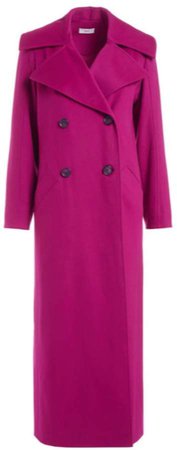 WtR - Viardot Pink Long Wool Coat