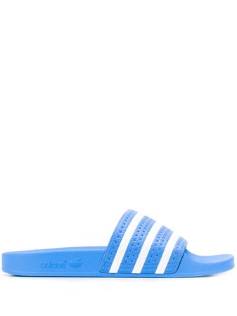 Adidas Stripe Detail Slides - Farfetch