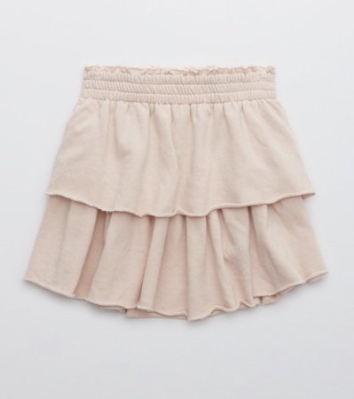 ruffle mini sweat skirt