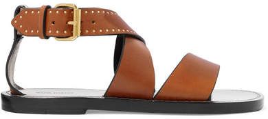 Juzee Studded Leather Sandals - Neutral
