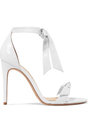 Alexandre Birman | Clarita bow-embellished leather sandals | NET-A-PORTER.COM