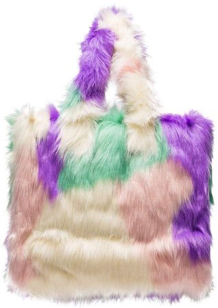 STAND STUDIO Lolita faux fur tote bag
