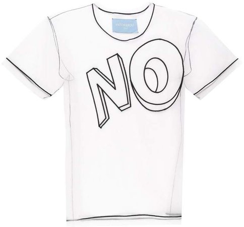 The No motif T-shirt