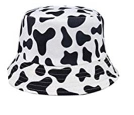 Cow print bucket hat