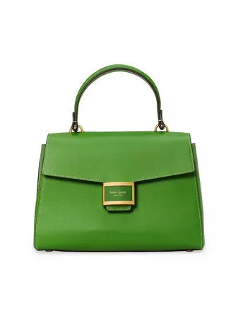 Shop Kate Spade Medium Katy Textured Leather Top Handle Bag | Saks Fifth Avenue