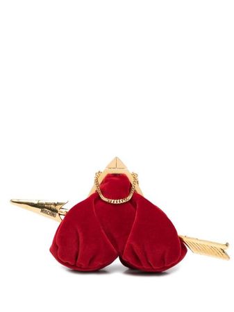 Moschino Mini Cupid Heart Clutch Bag - Farfetch