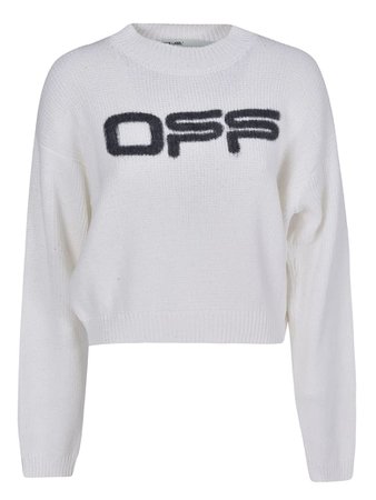 OFF-WHITE LOGO KNIT SWEATER
