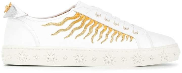 sun ray embroidered sneakers