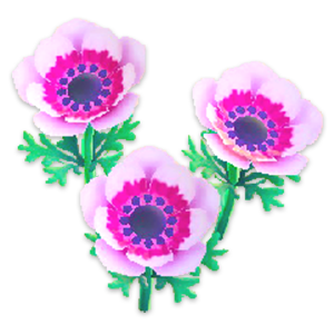 animal crossing pink kawaii flowers