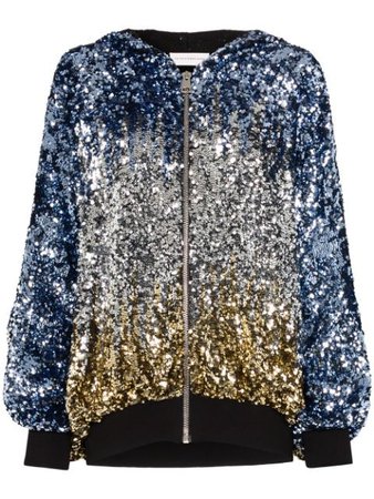 Faith Connexion sequin-embellished Hooded Jacket - Farfetch