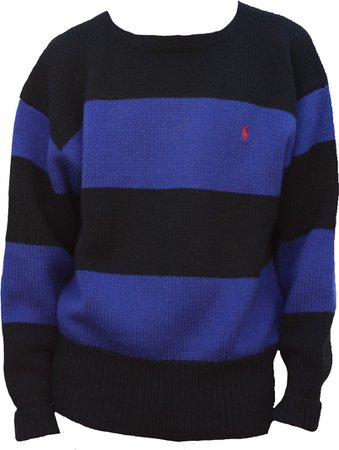 Black & blue sweater