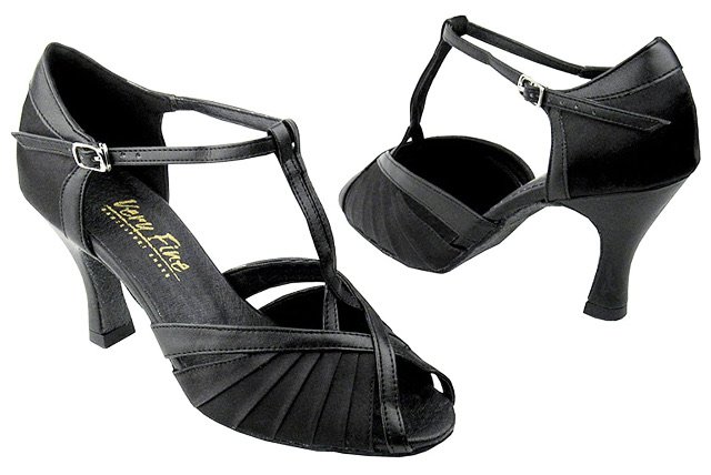 black Latin dance shoes