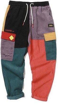 colourful corduroy pants