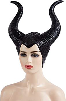 Amazon.com: Maleficent Headpiece Longhorn Deluxe Halloween Cosplay Costume Horns : Clothing, Shoes & Jewelry