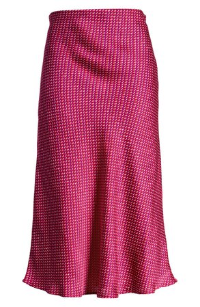 Leith Bias Cut Satin Midi Skirt (Regular & Plus Size) | Nordstrom