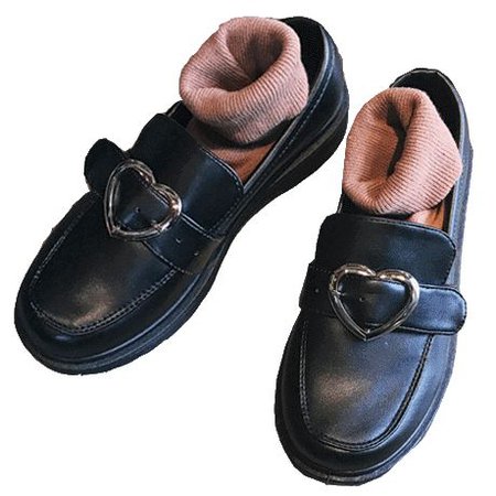 black loafers