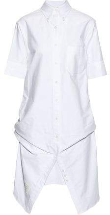 Bow-detailed Cotton-poplin Shirt