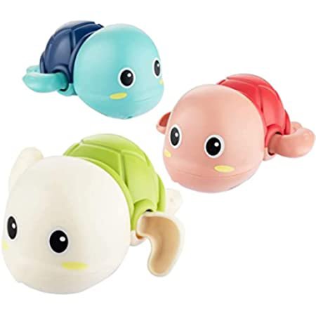 Amazon.com: Bath Toys, 3 Pack Cute Swimming Turtle Bath Toys for Toddlers 1-3, Floating Wind Up Toys for 1 Year Old Boy Girl, New Born Baby Bathtub Water Toys, Preschool Toddler Pool Toys : Toys & Games