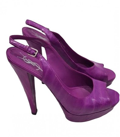 Purple Eel Sandals