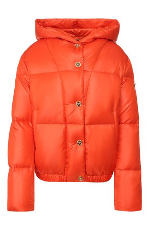 Женская оранжевая пуховая куртка VERSACE — купить за 137500 руб. в интернет-магазине ЦУМ, арт. A85474/A223395