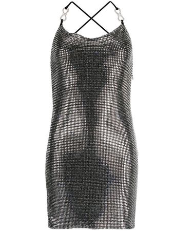 MACH & MACH crystal-embellished Mini Dress - Farfetch