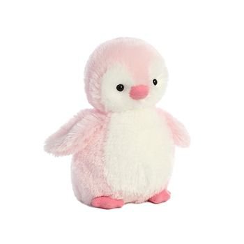 Pink & White Penguin Plushie