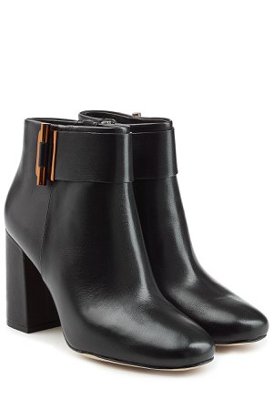 Leather Ankle Boots with Toggle Gr. US 9