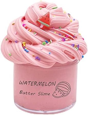Amazon.com: New Slime Toy Watermelon Scented Taffy Stretchy Butter Slime, Soft and Non-Sticky (7oz 200ml) : Toys & Games