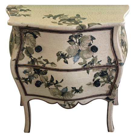 Lovely Vintage 19th Century Style Hand Painted Chest of Drawers Floral For Sale at 1stDibs