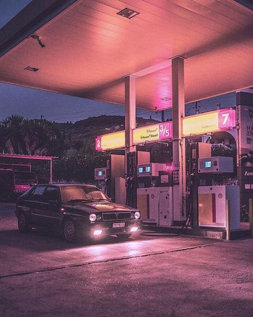 gas station aesthetic