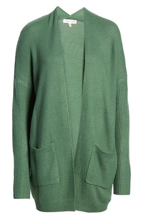 Woven Heart Open Patch Pocket Cardigan | Nordstrom