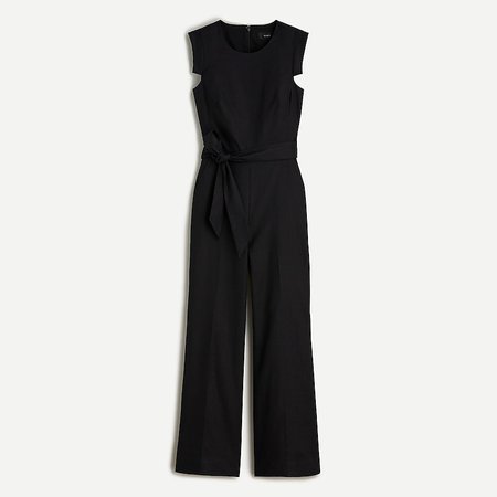 J.Crew: Resume Jumpsuit In Stretch Linen For Women
