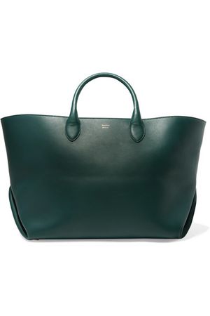 Khaite | Envelope Pleat medium leather tote | NET-A-PORTER.COM