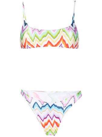 Shop Missoni zig-zag pattern bikini set with Express Delivery - FARFETCH