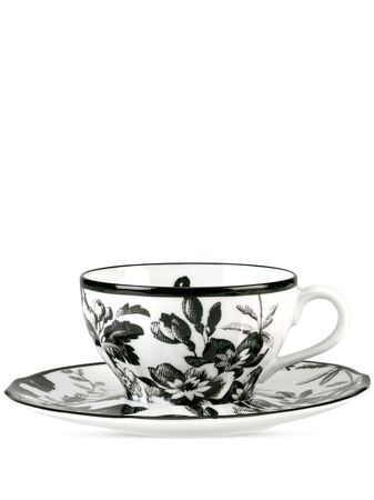 Gucci set-of-two Herbarium Teacup And Saucers - Farfetch